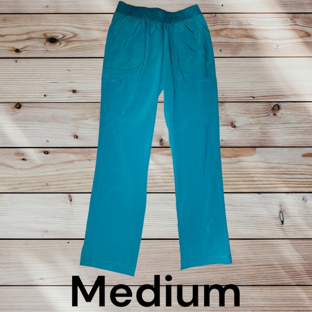 Teal Casual Scrub Pants